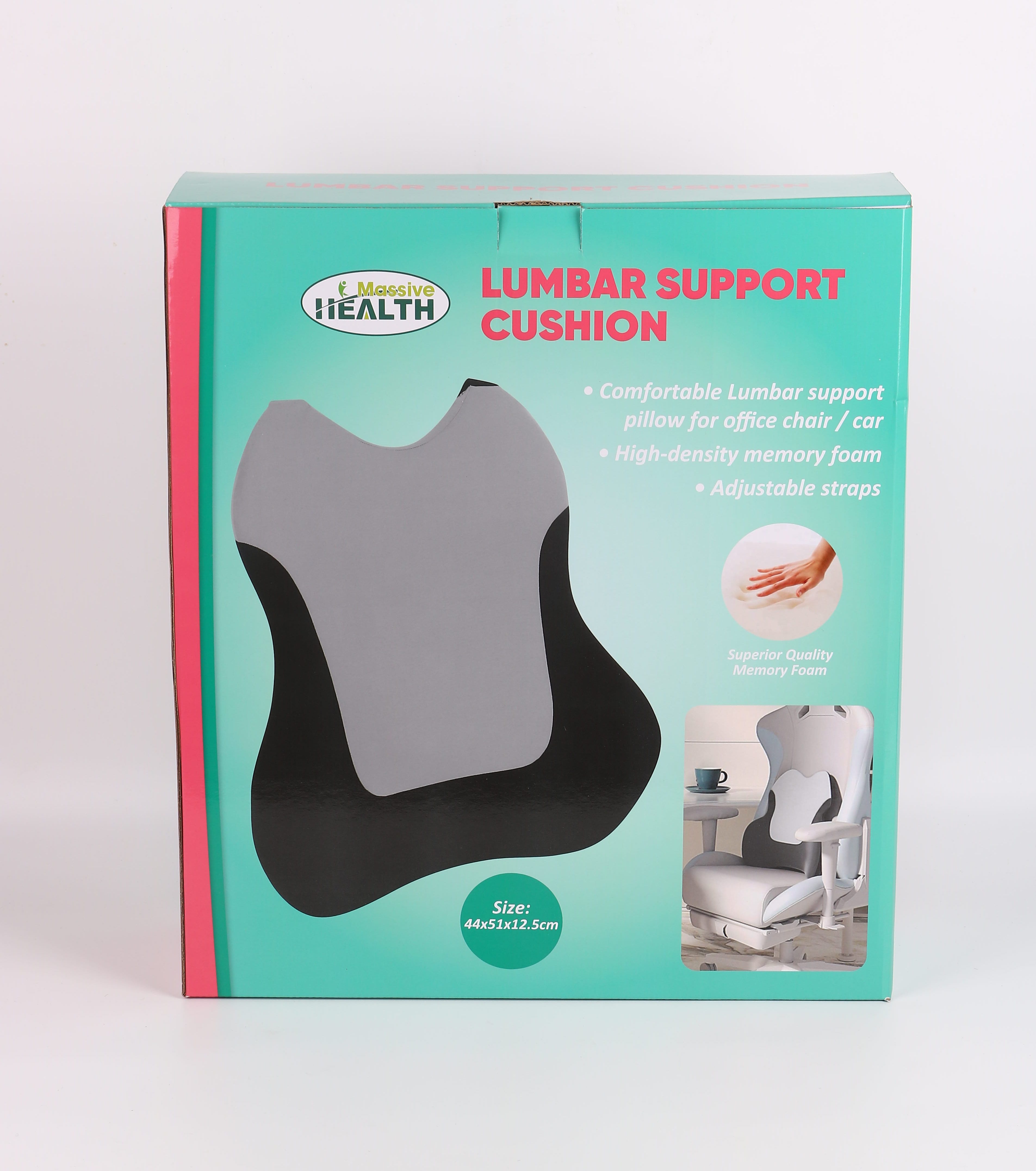 Memory Foam Lumbar Support Cushion