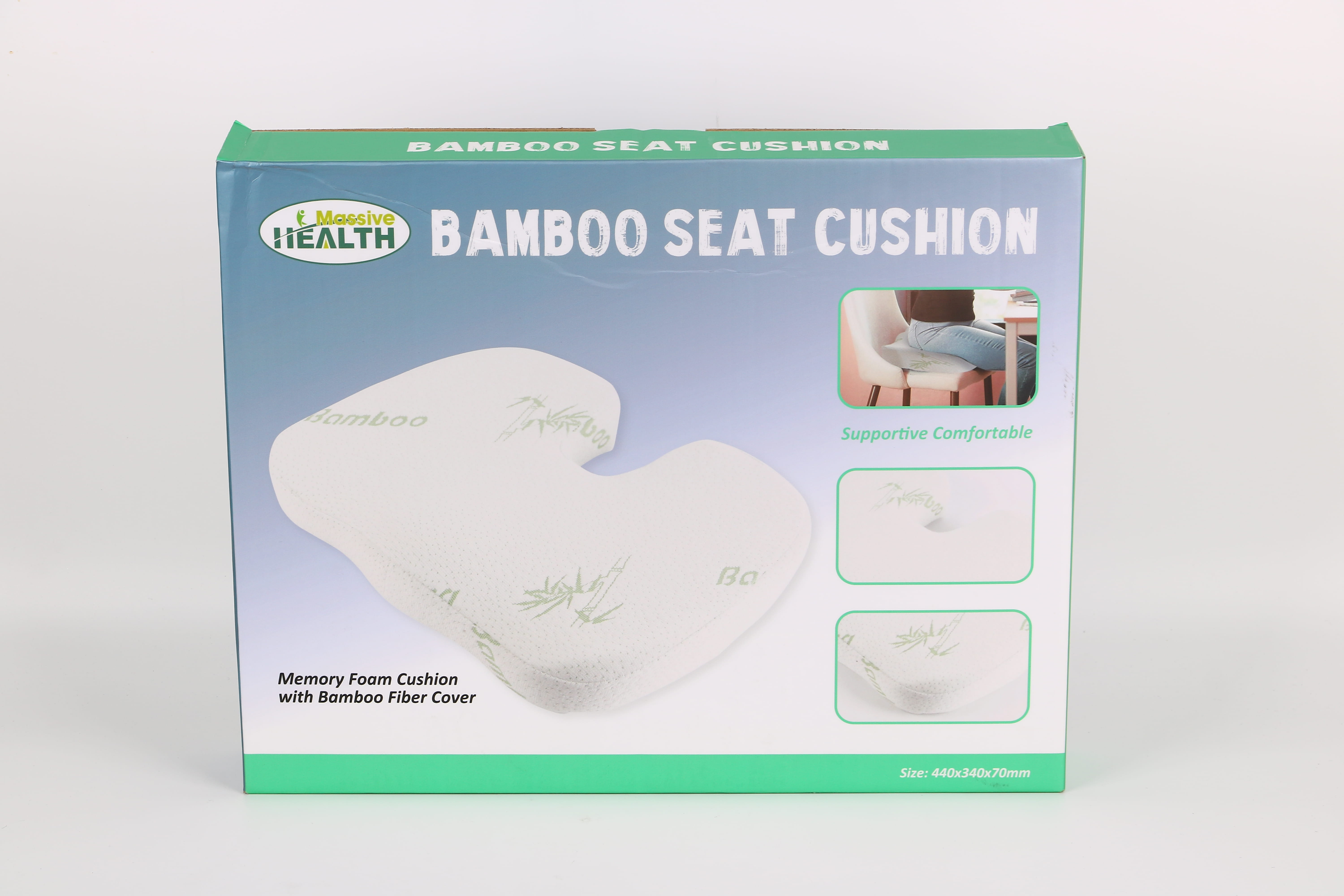 Memory Foam Cushion With Bamboo Fiber Cover